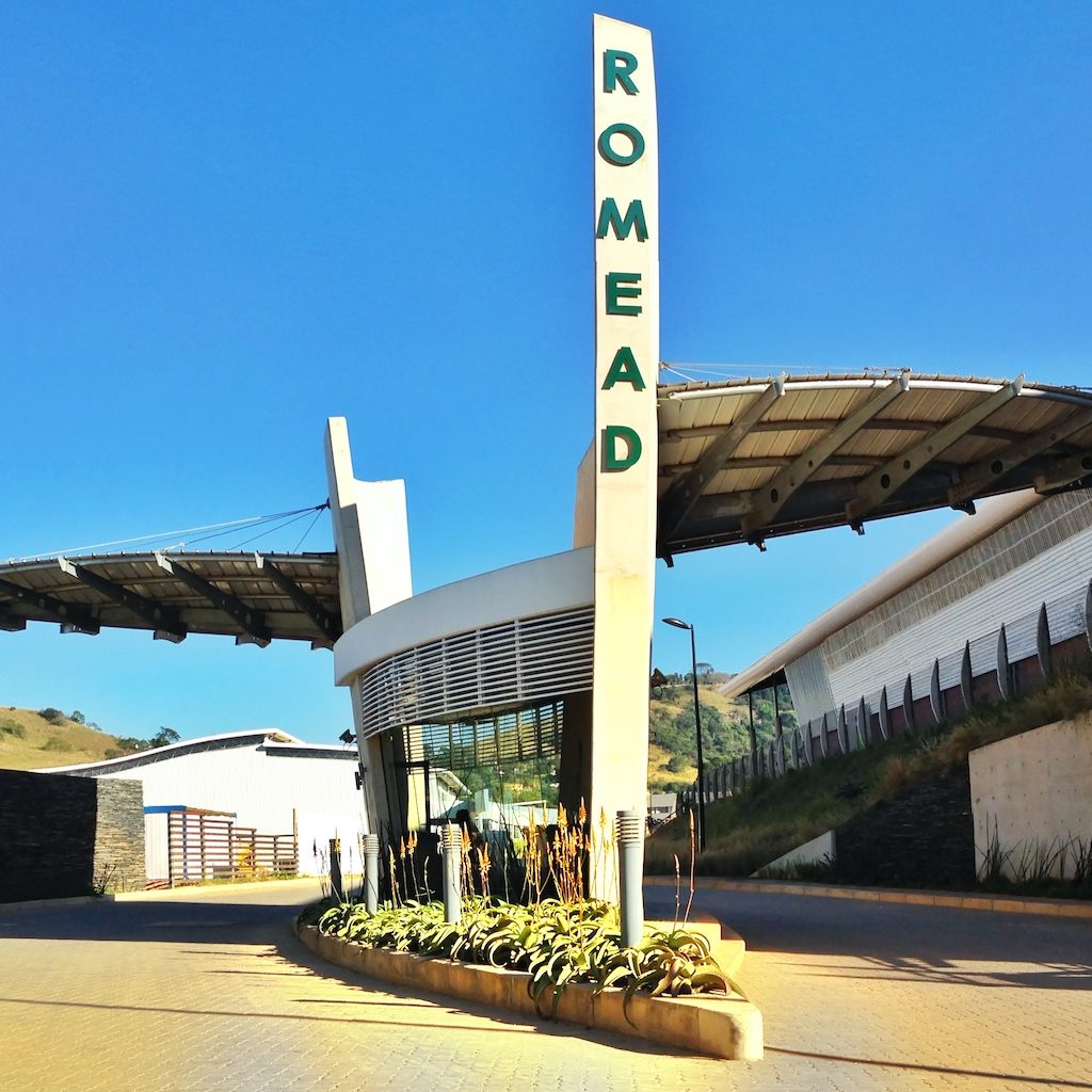 dern indigenous garden around business park gatehouse in Durban